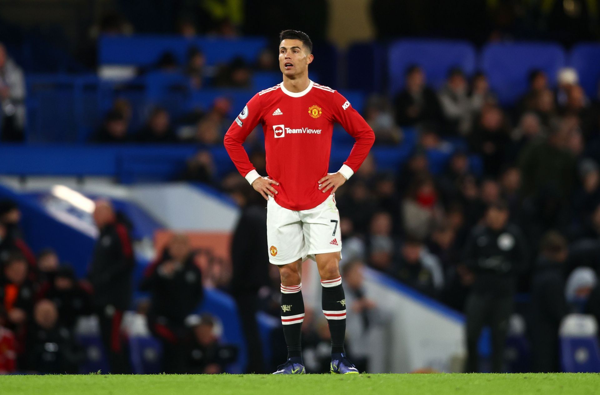 Cristiano Ronaldo started on the bench for Manchester United against Chelsea