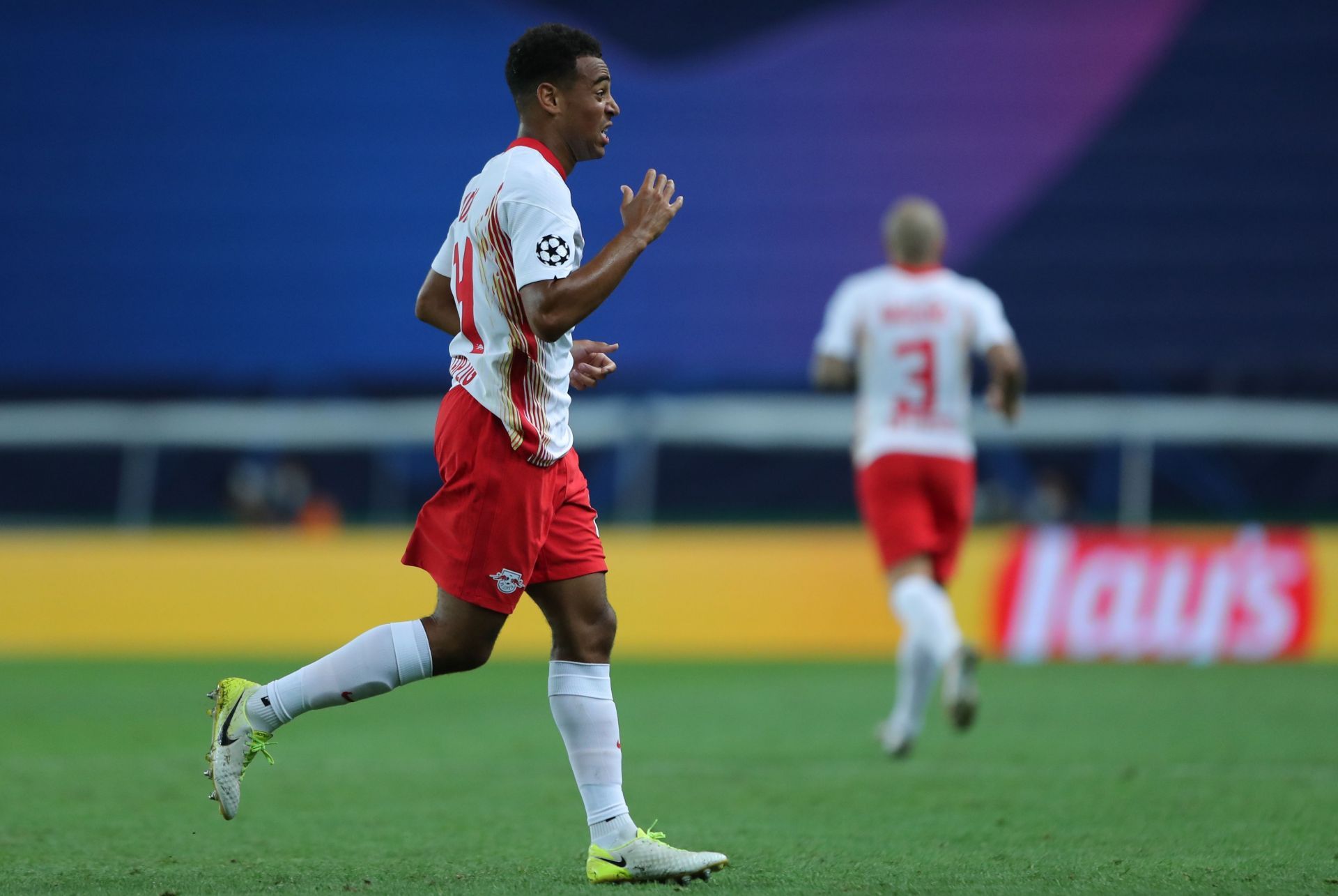 Tyler Adams received his third caution of the season against PSG.