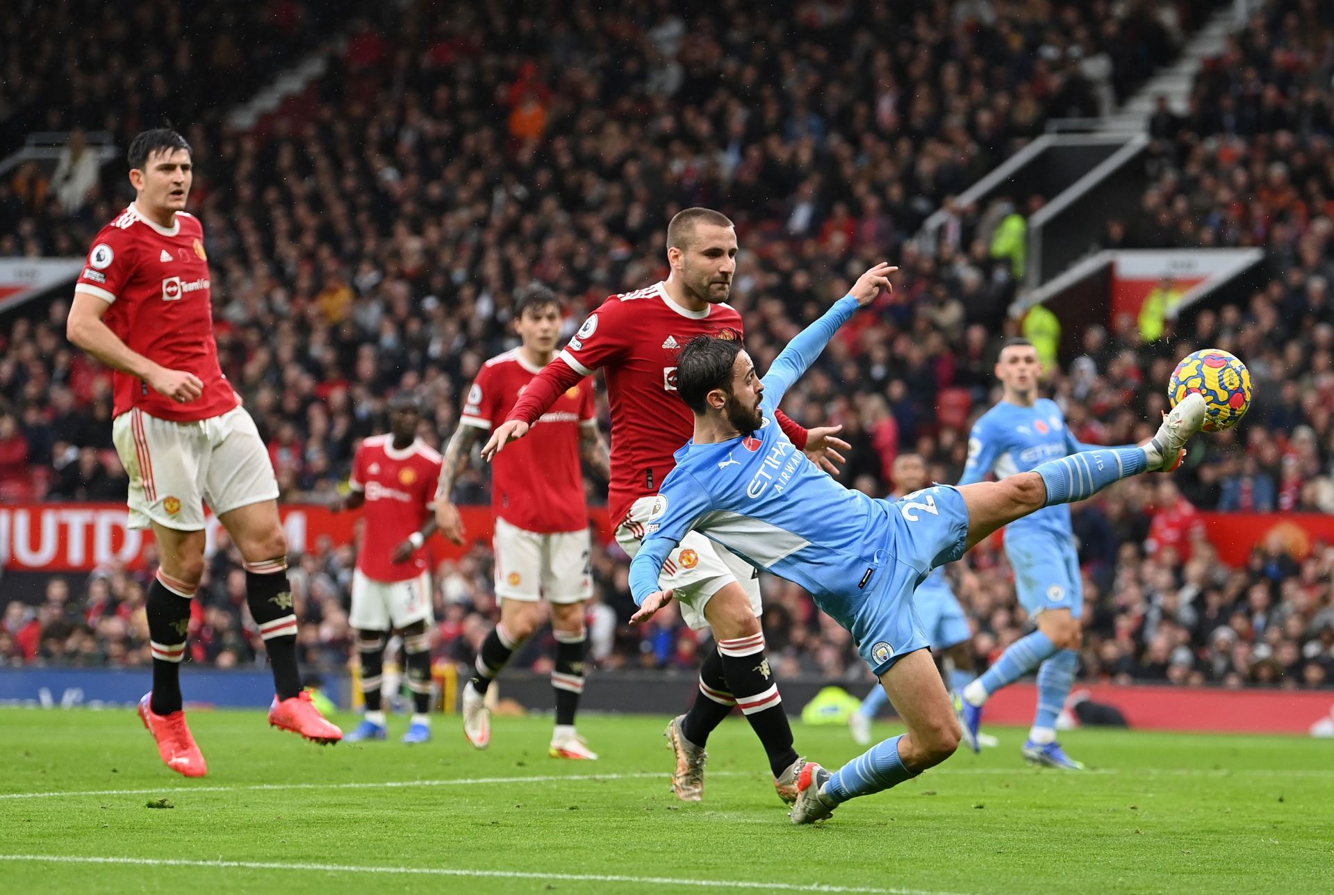 Manchester City lost 2-0 to Manchester United on Saturday.