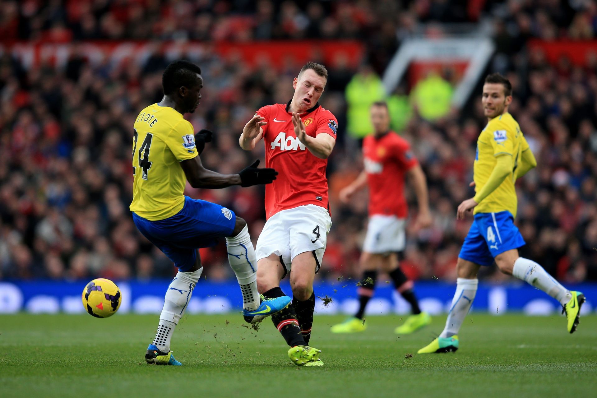 Phil Jones in action for Manchester United