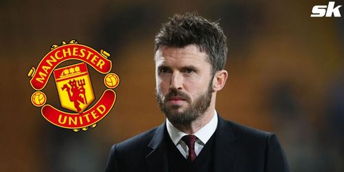 Michael Carrick reacts to Manchester United's 2-0 win against Villarreal