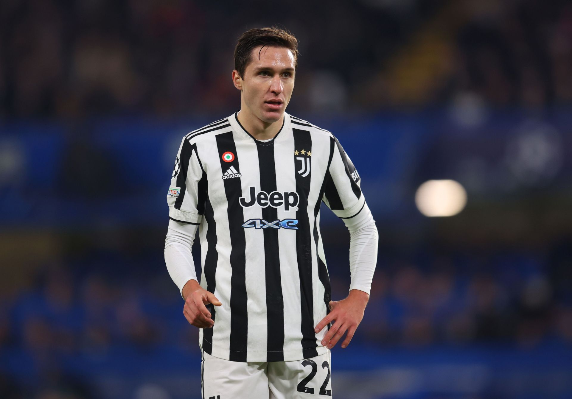 Juventus forward and Chelsea target Federico Chiesa.