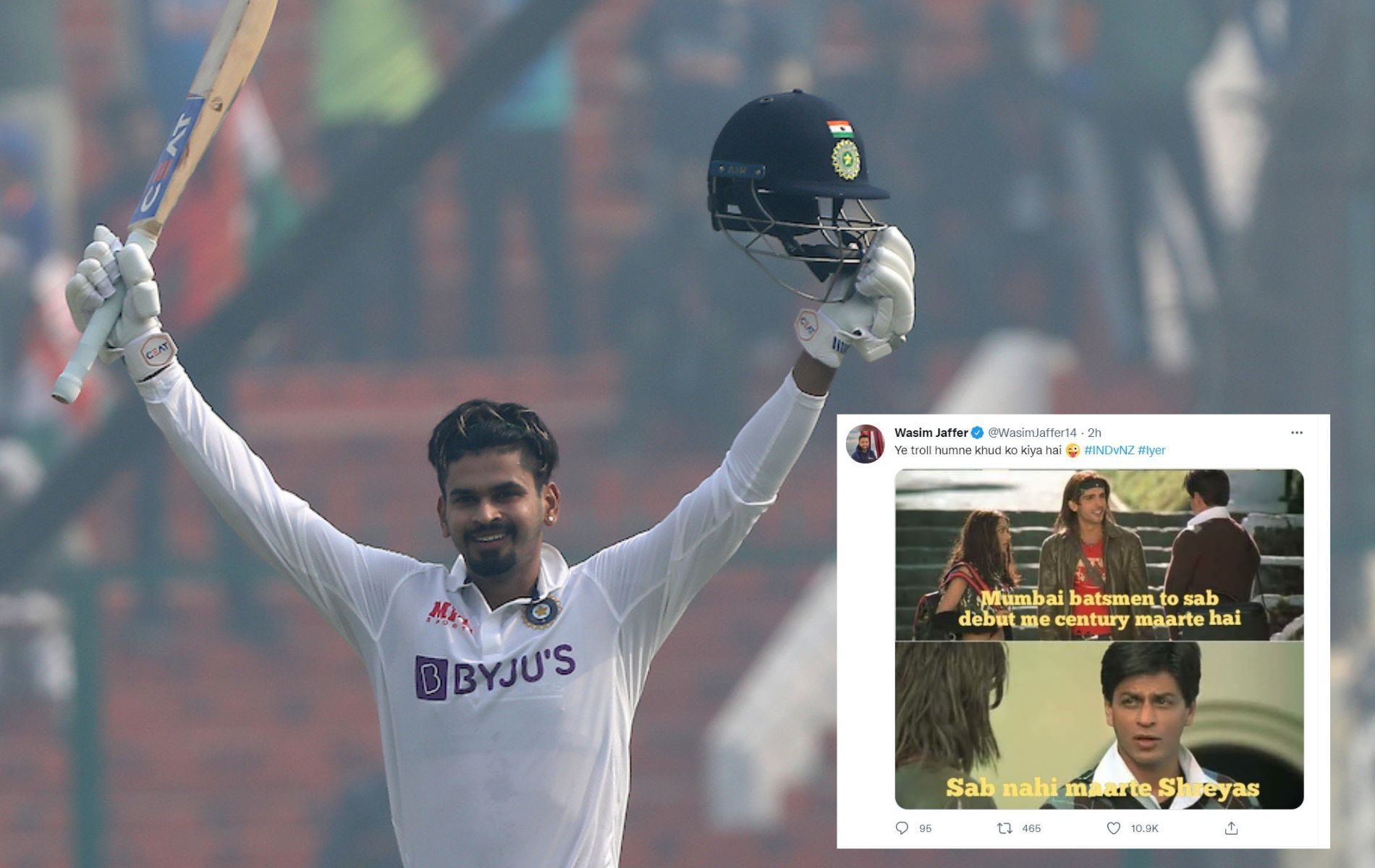Wasim Jaffer trolls himself for not scoring a century on Test debut