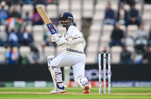 Ajinkya Rahane in action for India during their ICC World Test Championship Final against New Zealand.