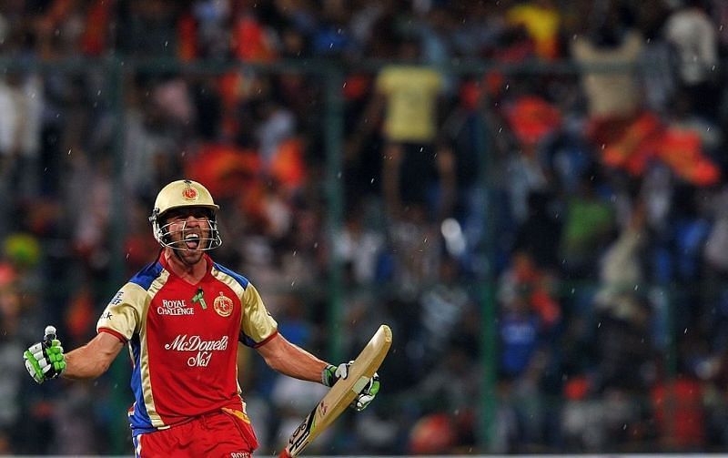 AB de Villiers' highest T20 score came against MI in IPL 2015.