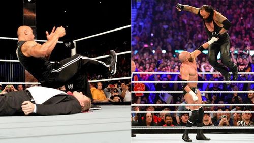 The People's Elbow and Old School are two of the most famous signature moves in WWE history