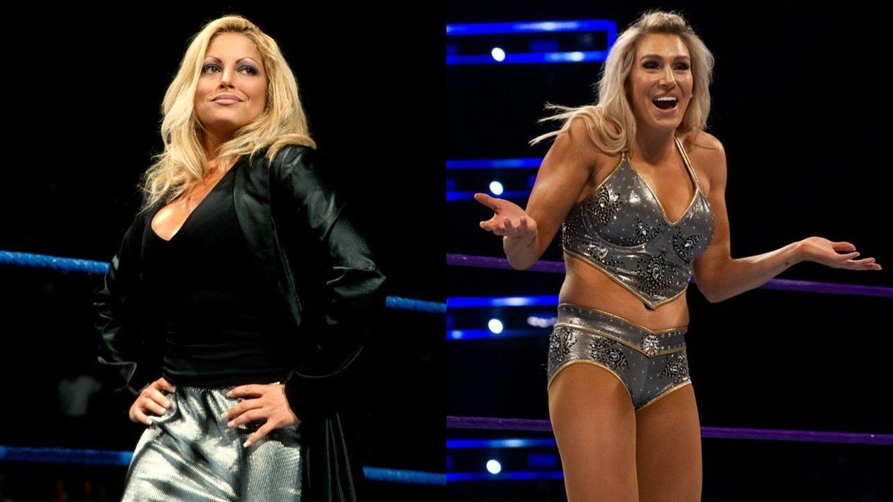 Trish Stratus (Left) and Charlotte Flair (Right)