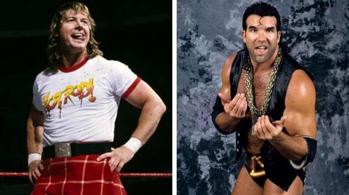 Roddy Piper (L) and Scott Hall (R)