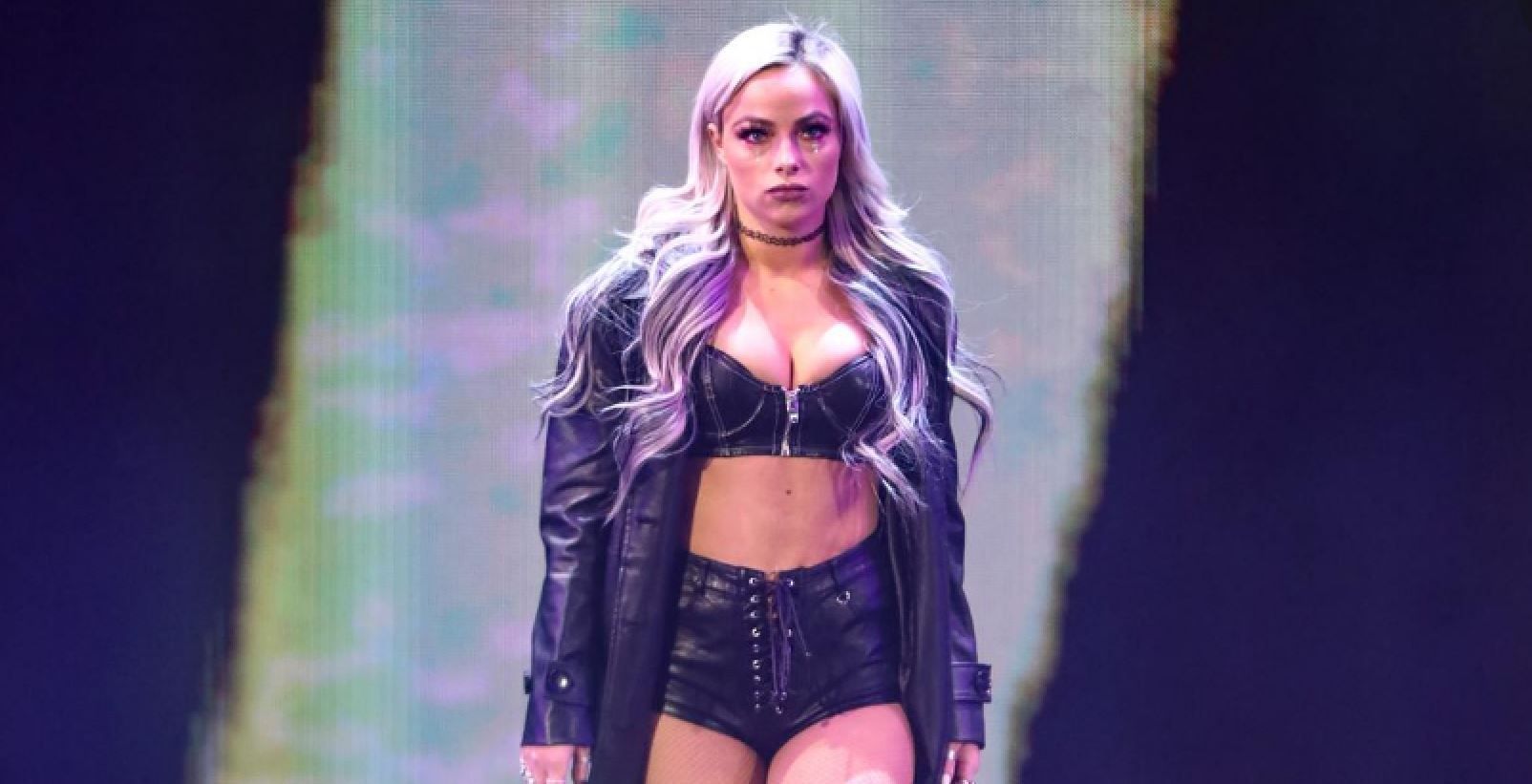Liv Morgan making her way to the ring this week on RAW.