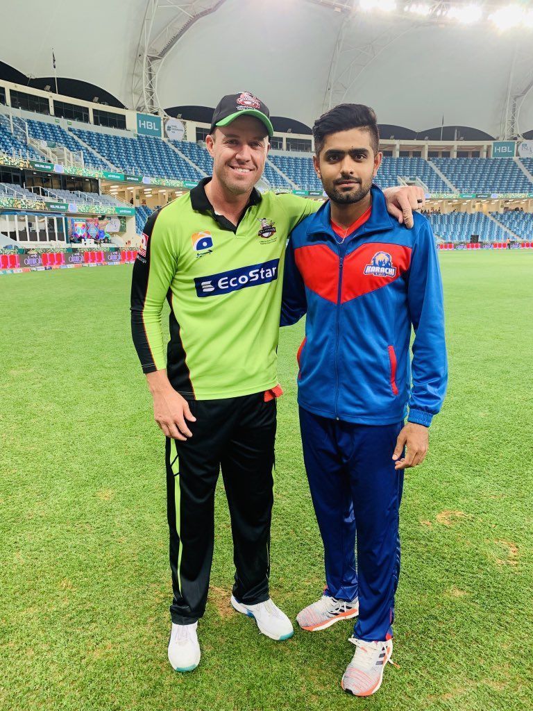 AB de Villiers and Babar Azam [Image- Twitter]