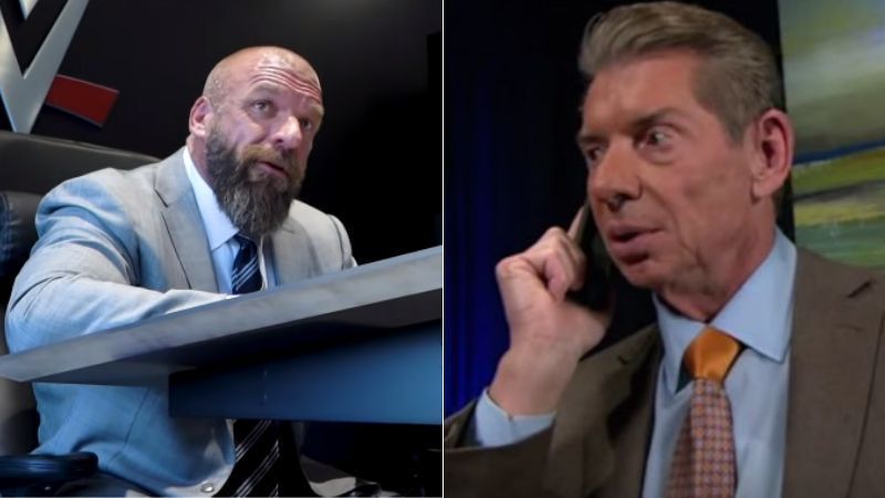 Triple H (left); Vince McMahon (right)