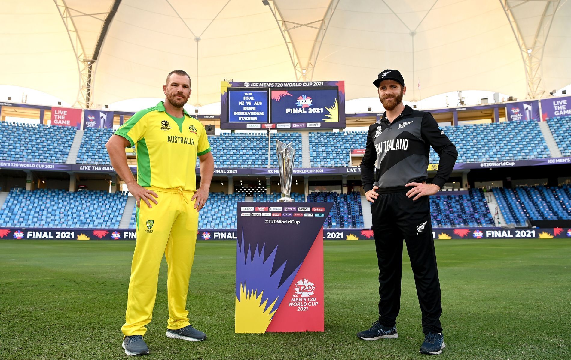 Australia and New Zealand will face off for the T20 World Cup trophy later today.