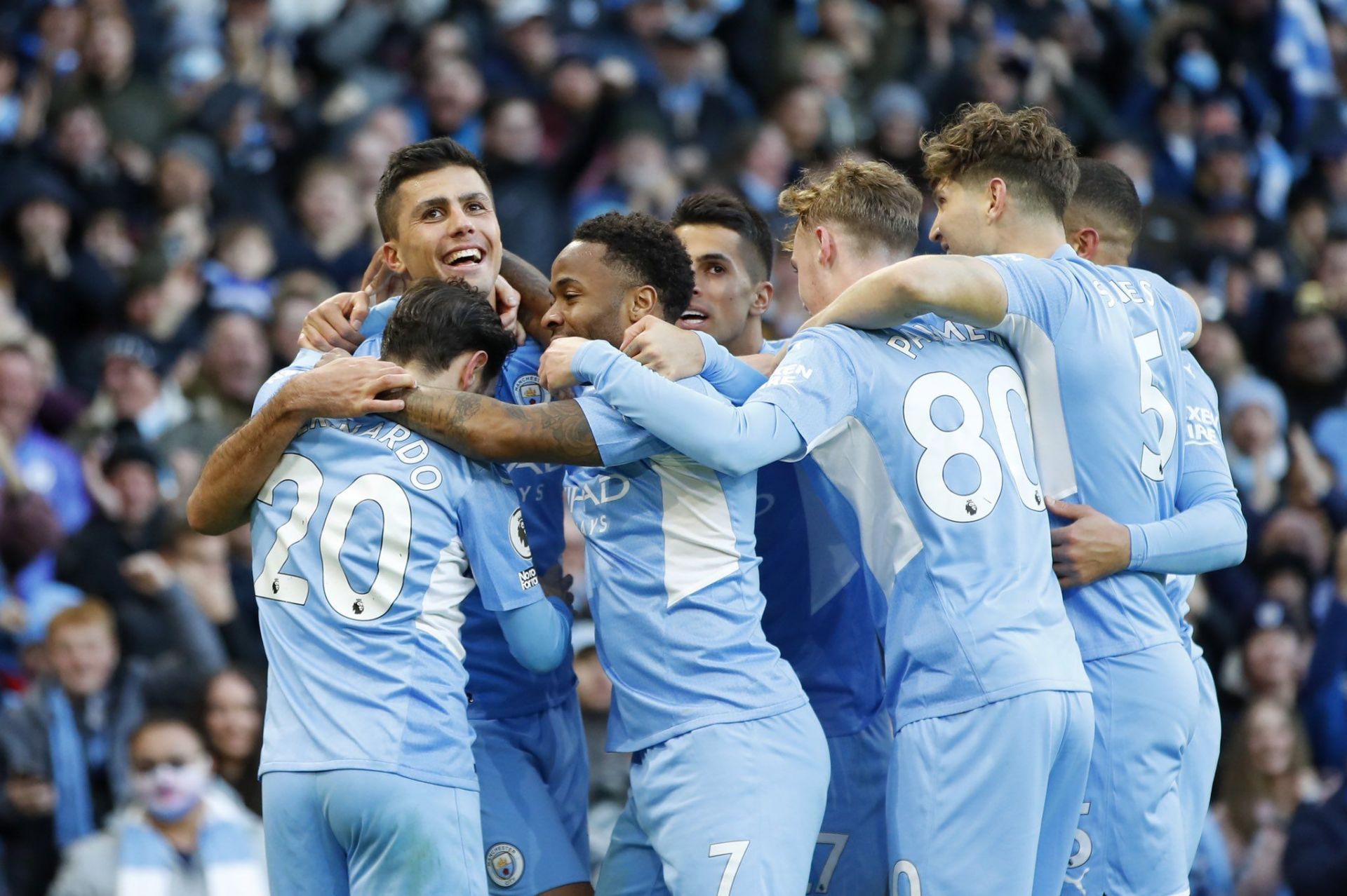 Manchester City made light work of Everton at the Etihad Stadium