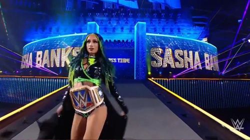 Sasha Banks main evented night one of WrestleMania 37.