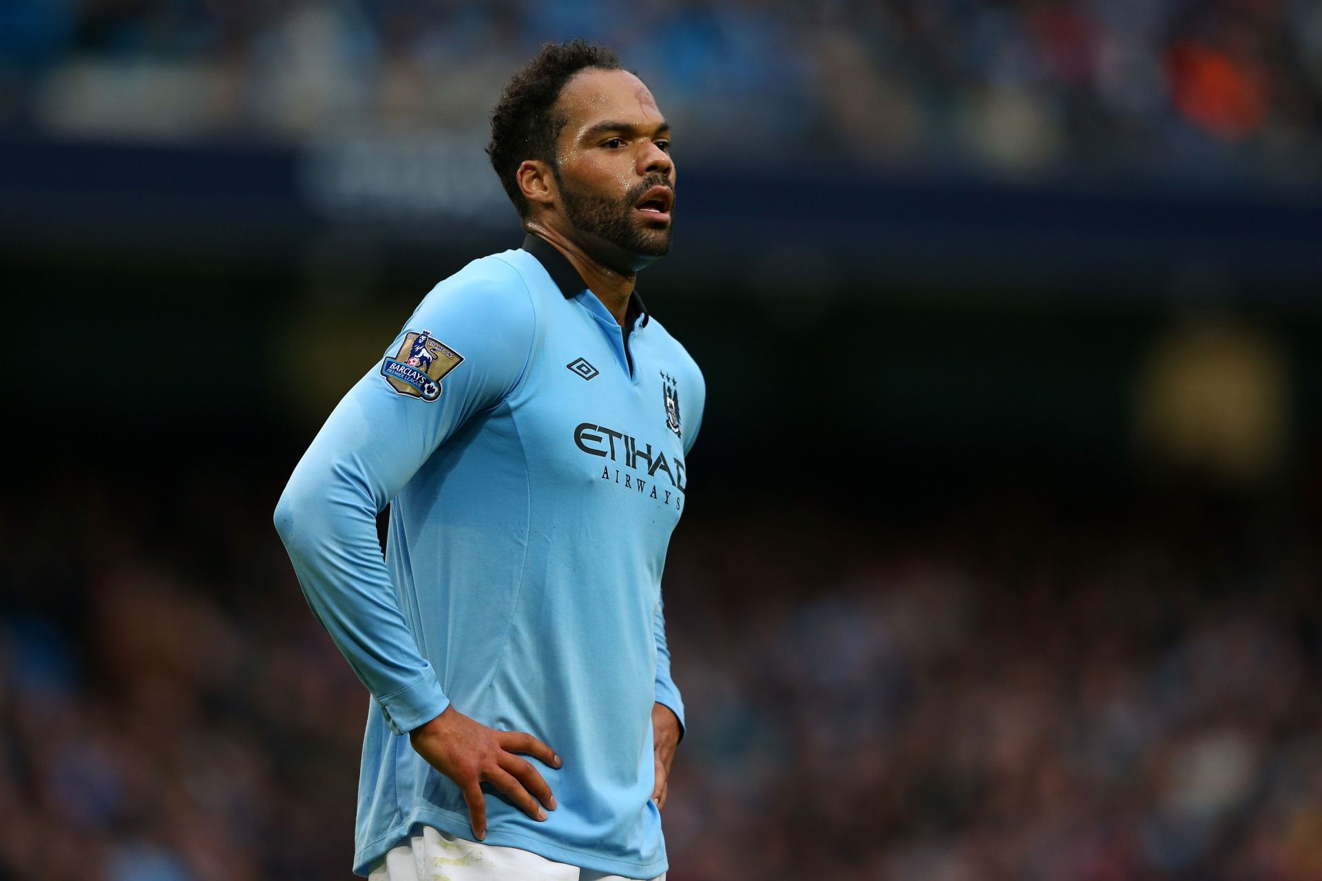 Lescott formed a solid partnership with Vincent Kompany at City