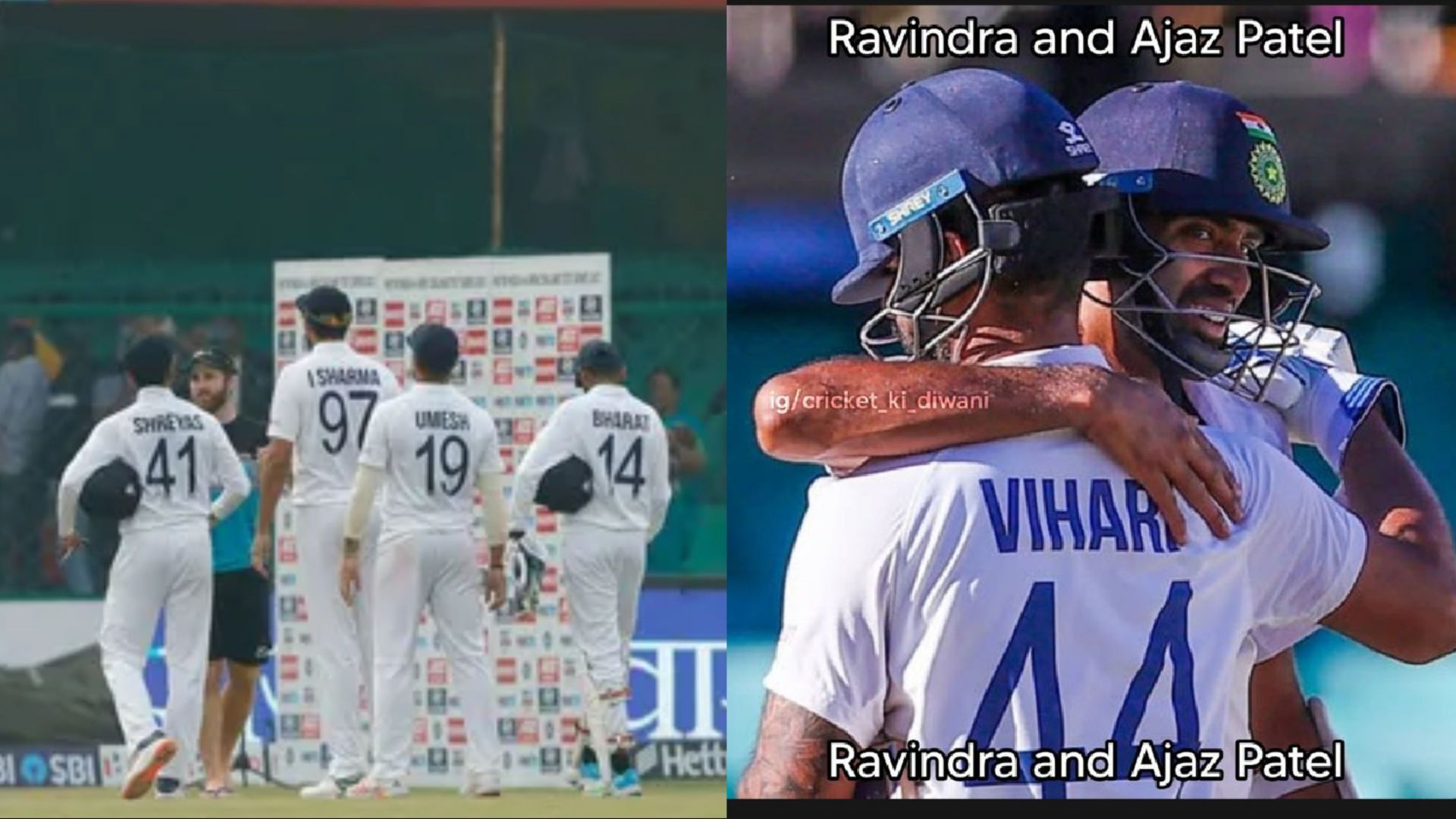 Rachin Ravindra and Ajaz Patel helped New Zealand save the Test against India just like Ravichandran Ashwin and Hanuma Vihari did it against Australia
