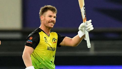 Aaron Finch praises Player of the Tournament David Warner. (PC: ICC)