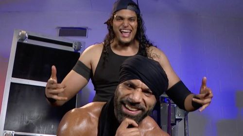 Jinder Mahal and Shanky on SmackDown