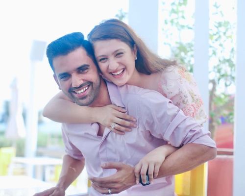 Deepak Chahar and Jaya Bhardwaj. Pic: Deepak Chahar/ Instagram