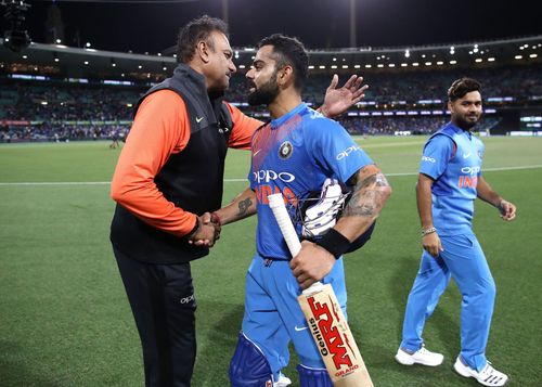 Indian captain Virat Kohli and former head coach Ravi Shastri