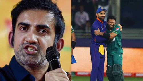 Gautam Gambhir (L) criticizes the 'industry' built upon India-Pakistan cricket rivalry.