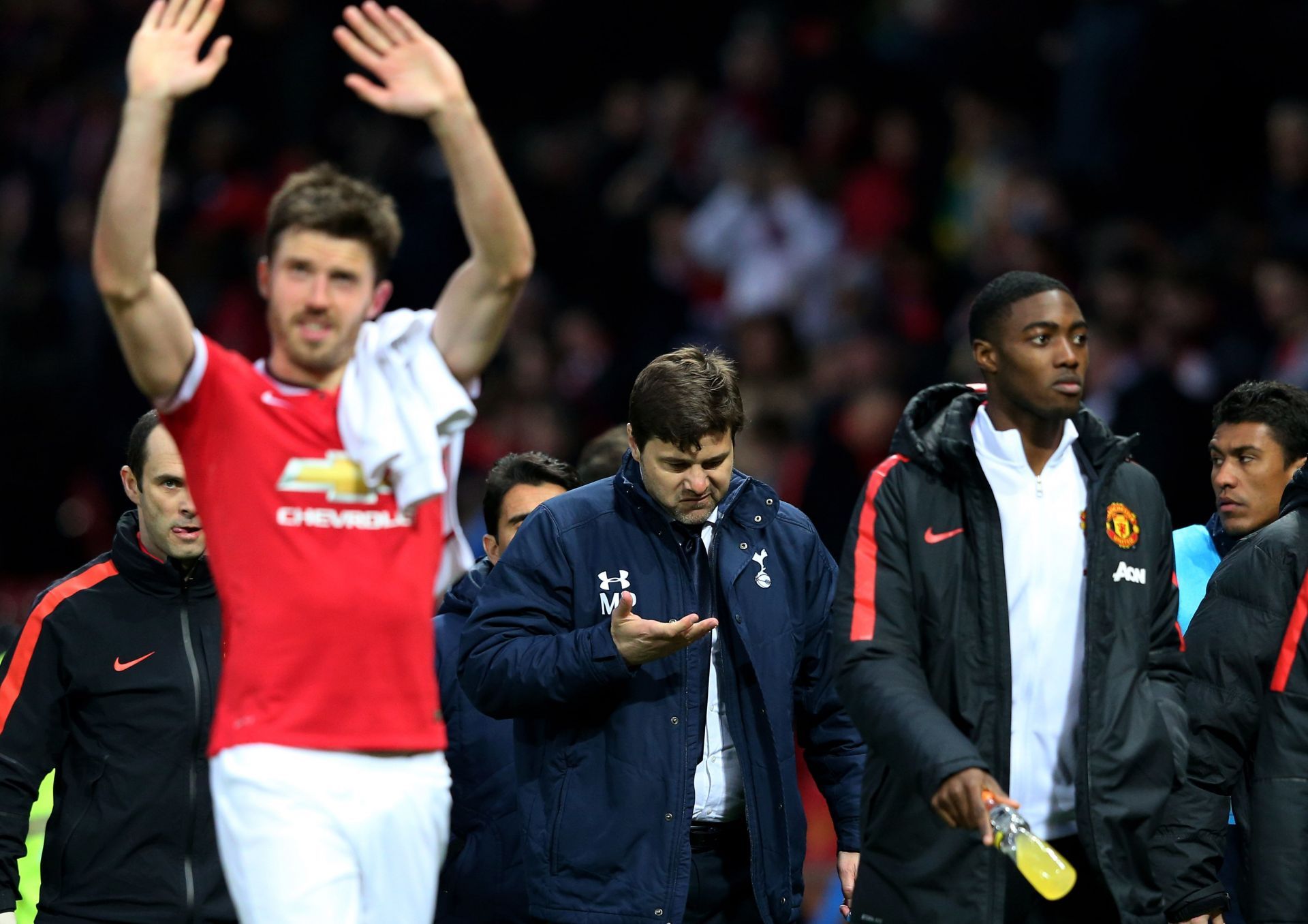 Mauricio Pochettino during a Manchester United vs Tottenham Hotspur game