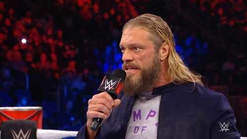 Edge took a shot at last week's promo battle between CM Punk and MJF