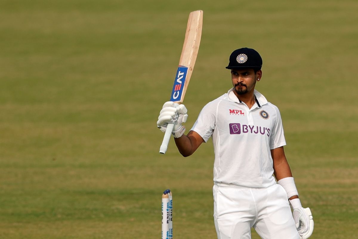 Shreyas Iyer made a century on his Test debut [P/C: BCCI]