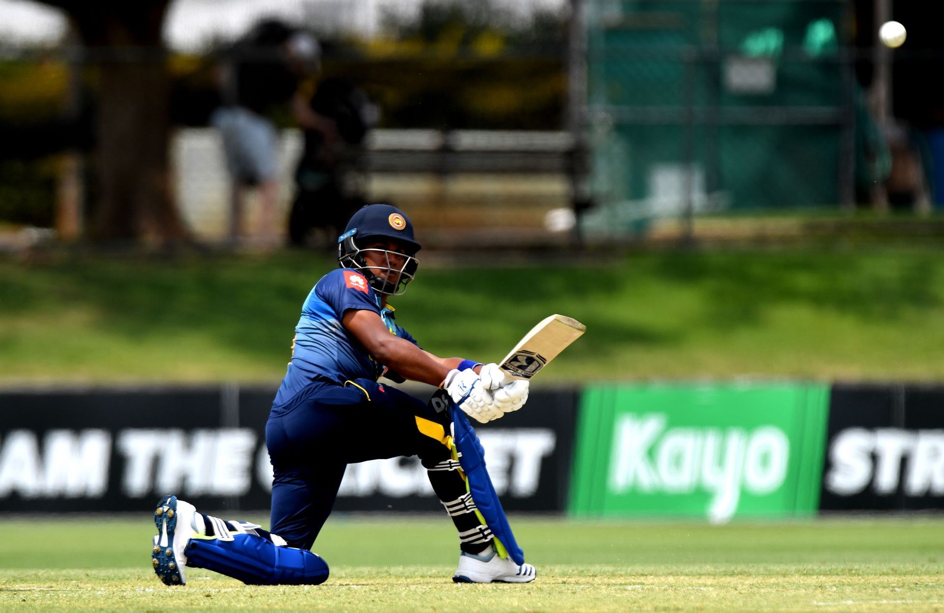 Sri Lankan skipper Chamari Athapaththu in action