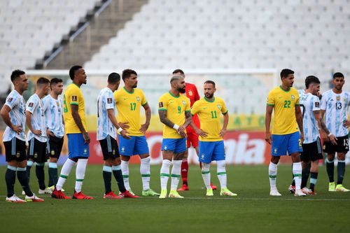 Argentina and Brazil square off in the top-of-the-table FIFA World Cup qualifying fixture on Tuesday