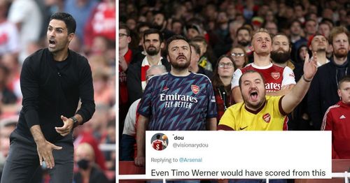 Angry Arsenal fans react to Aubameyang's open goal miss against Newcastle United