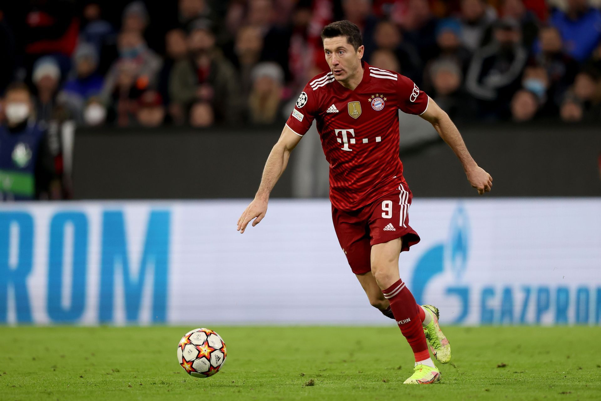 Robert Lewandowski in action for Bayern Munich