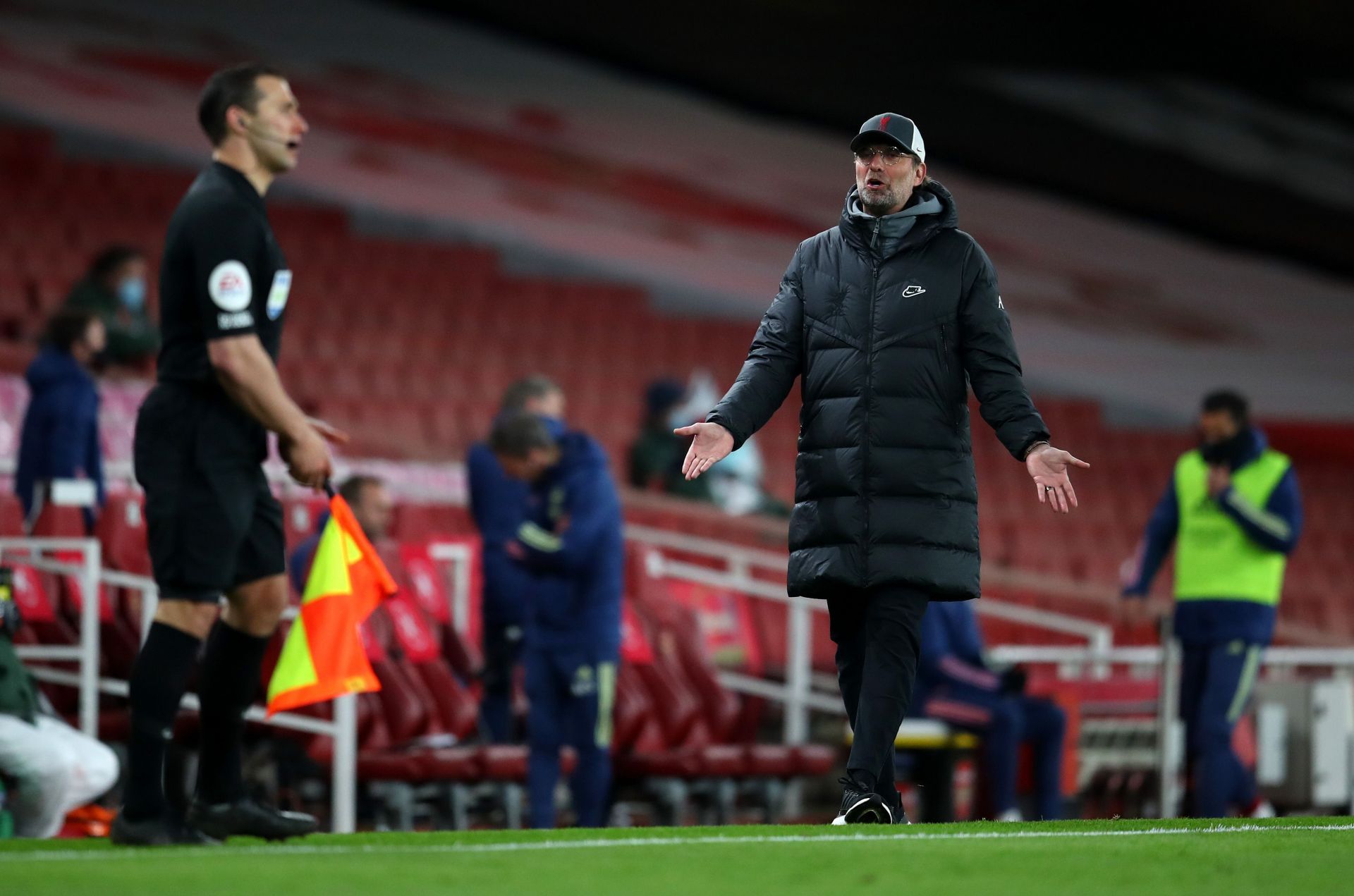 Liverpool boss Jurgen Klopp looks on