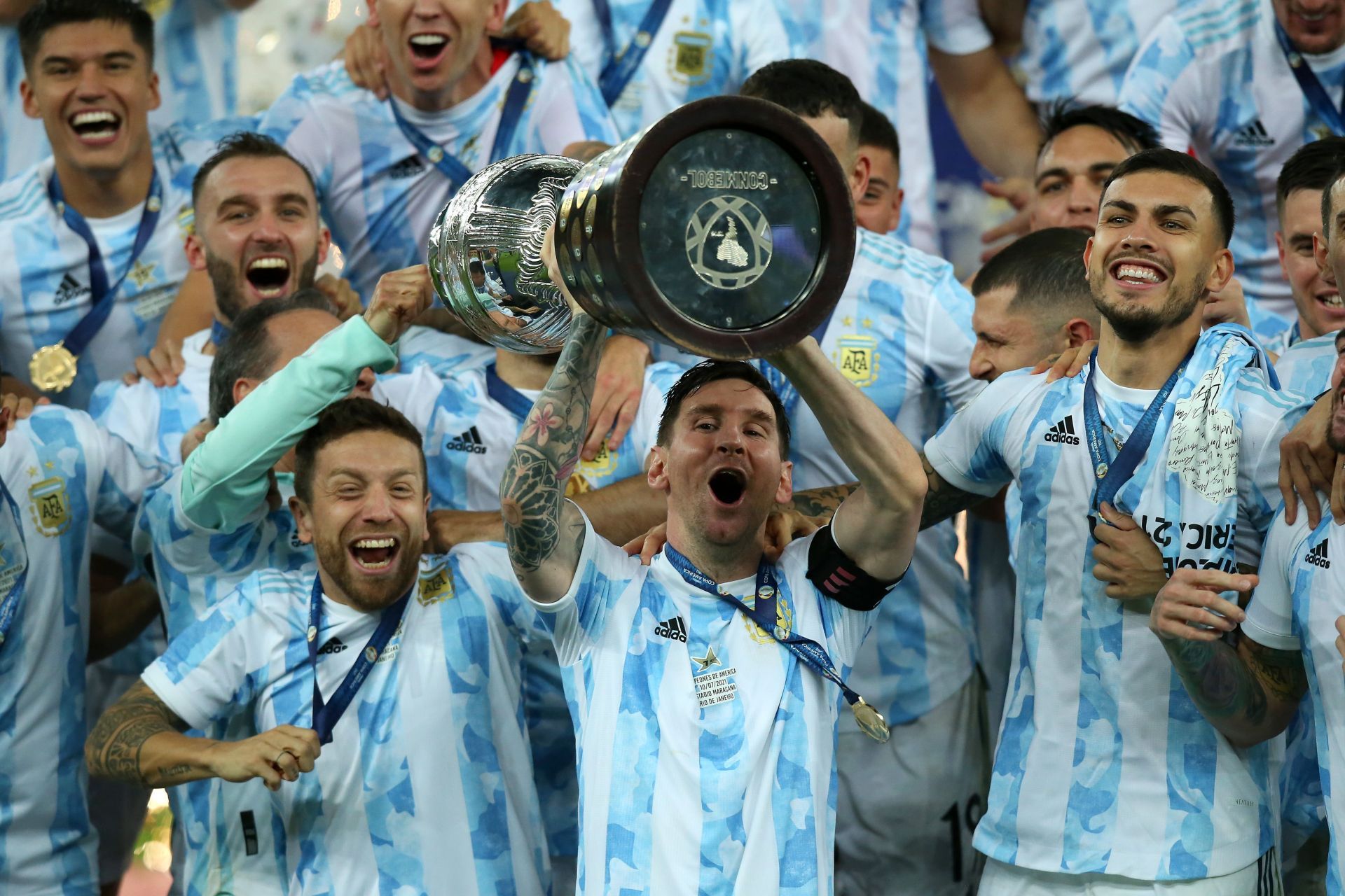 Lionel Messi won his first major international trophy