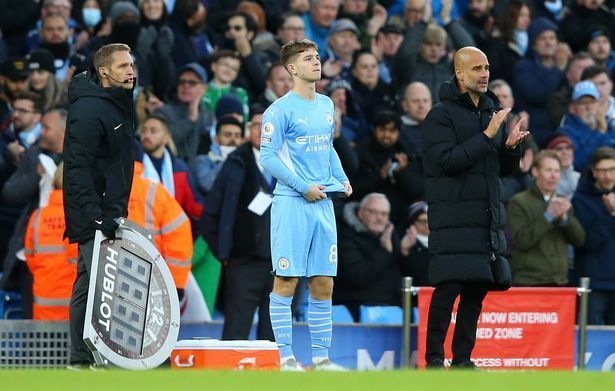 James McAtee made his Premier League debut for Manchester City against Everton.