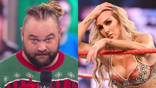 Bray Wyatt (left); Charlotte Flair (right)