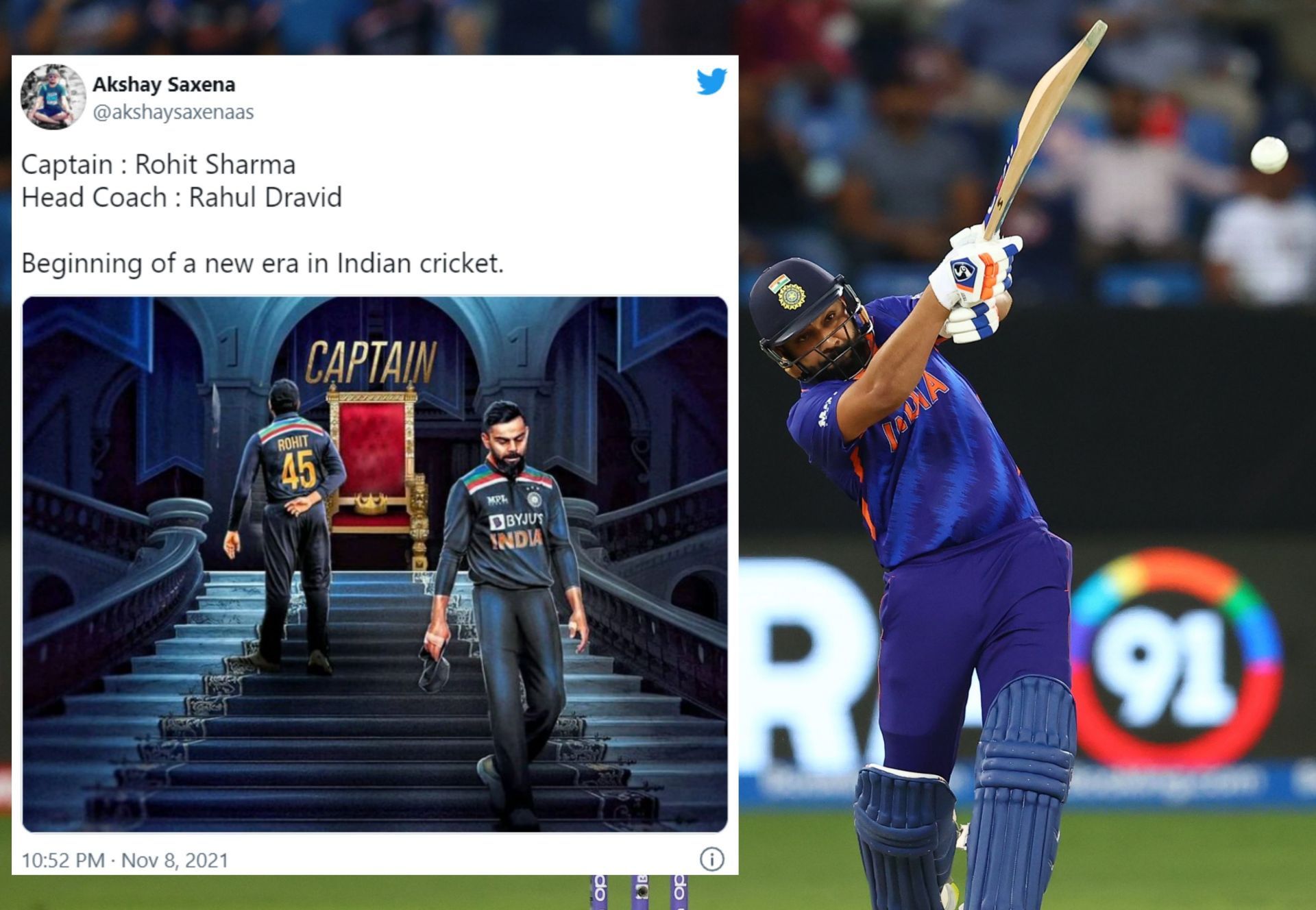 Fans heap praise on Rohit Sharma for the blazing knock and anticipate his appointment as Indian T20I captain