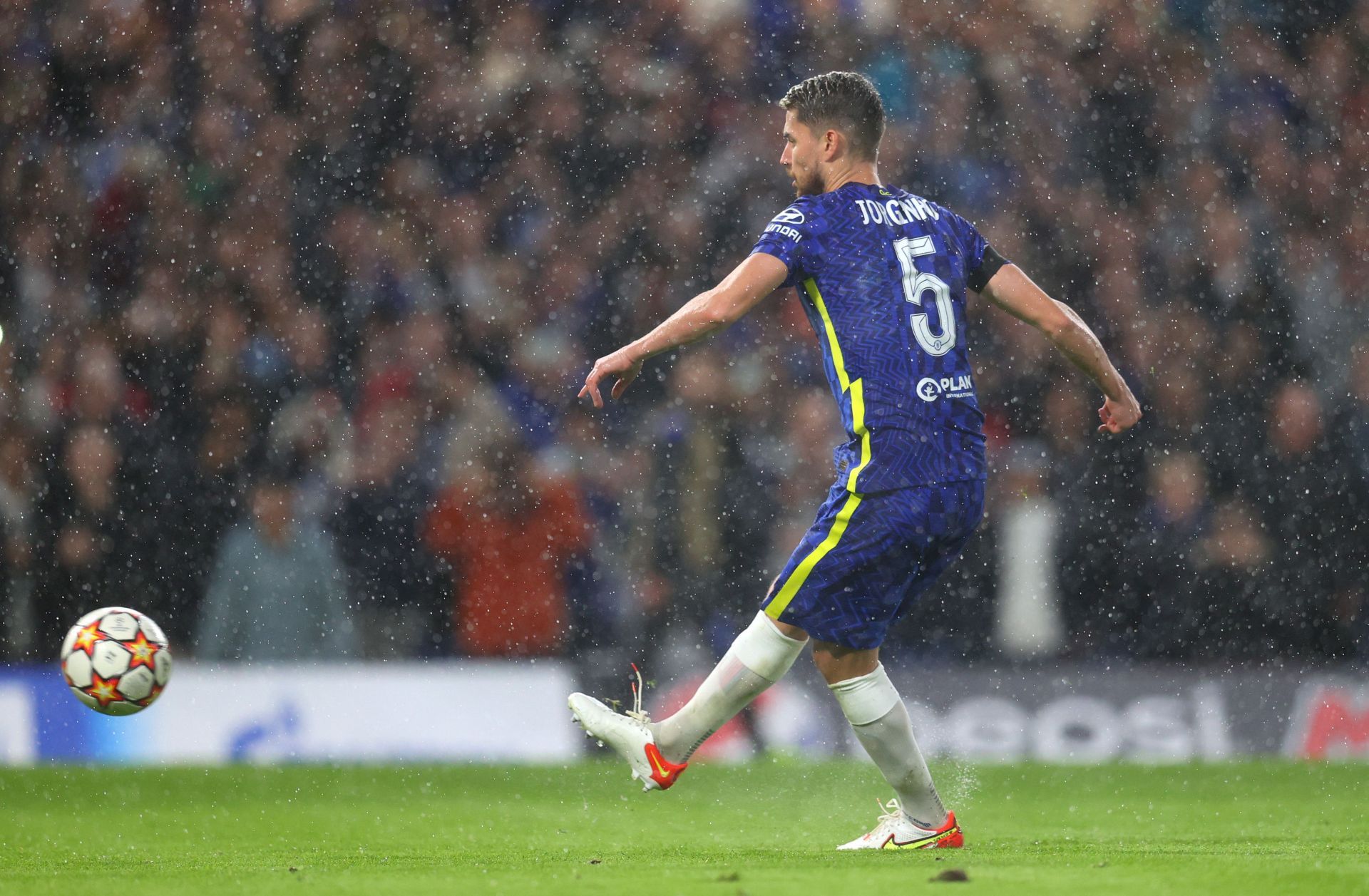 Jorginho in action for Chelsea