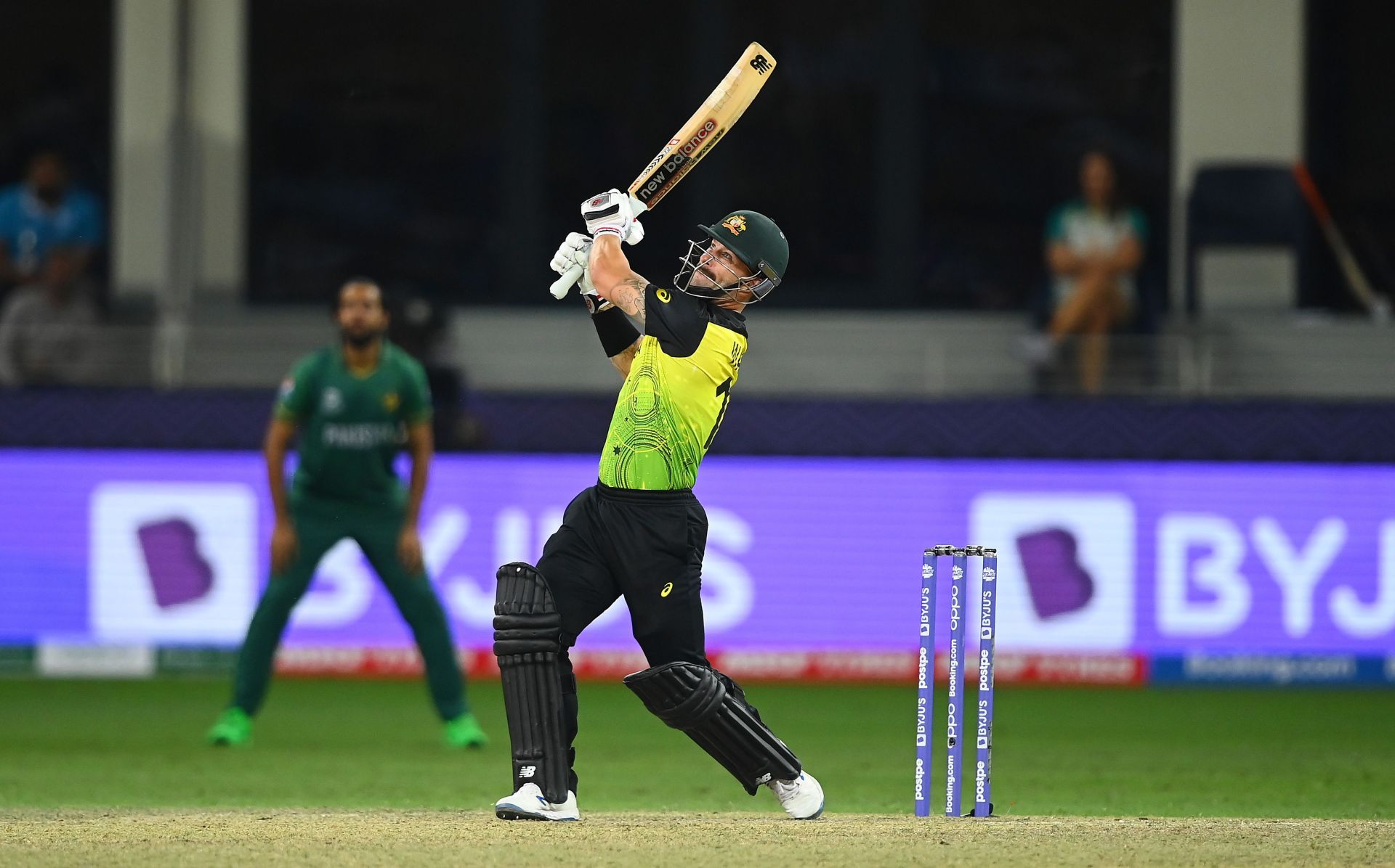 Matthew Wade batting against Pakistan in the semi-finals. Pic: Getty Images