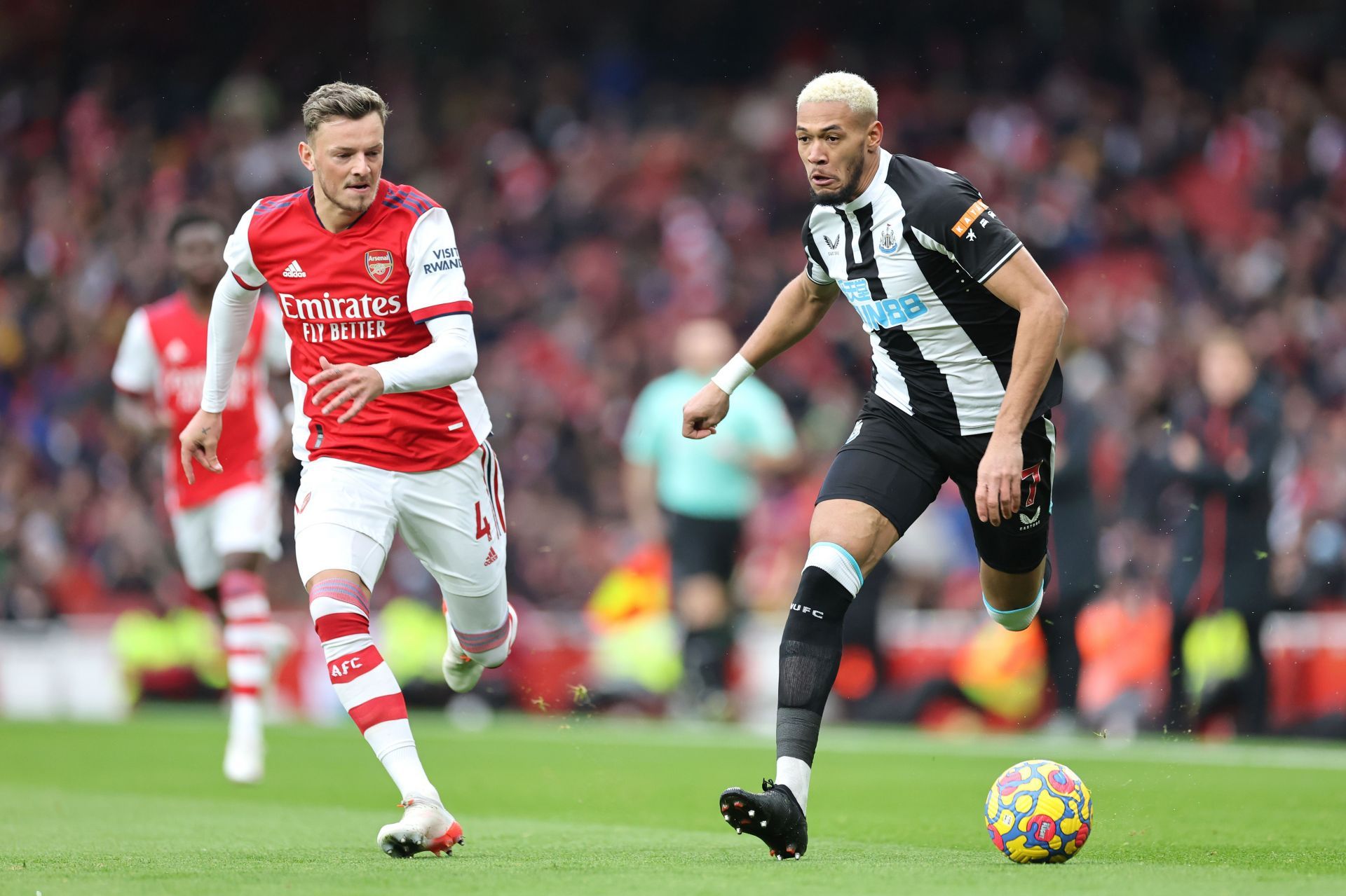 Ben White in action for Arsenal