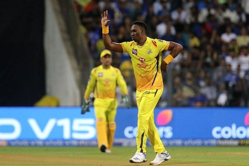 Dwayne Bravo celebrates a wicket in the IPL. Pic: IPLT20.COM