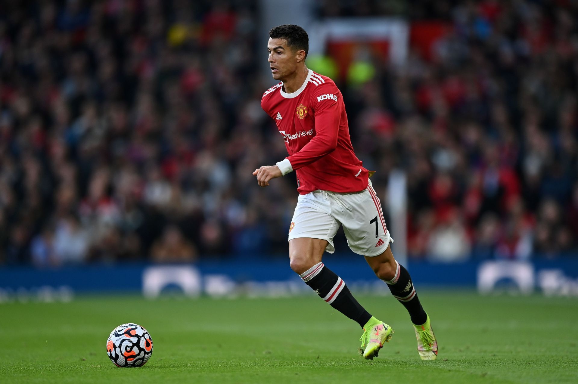 Cristiano Ronaldo in action for Manchester United