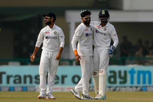 Team India celebrate a wicket against New Zealand. Pic: BCCI