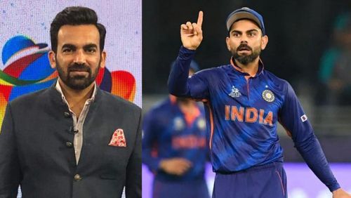 Zaheer Khan (L) doesn't want Virat Kohli to make any bowling changes against Afghanistan.