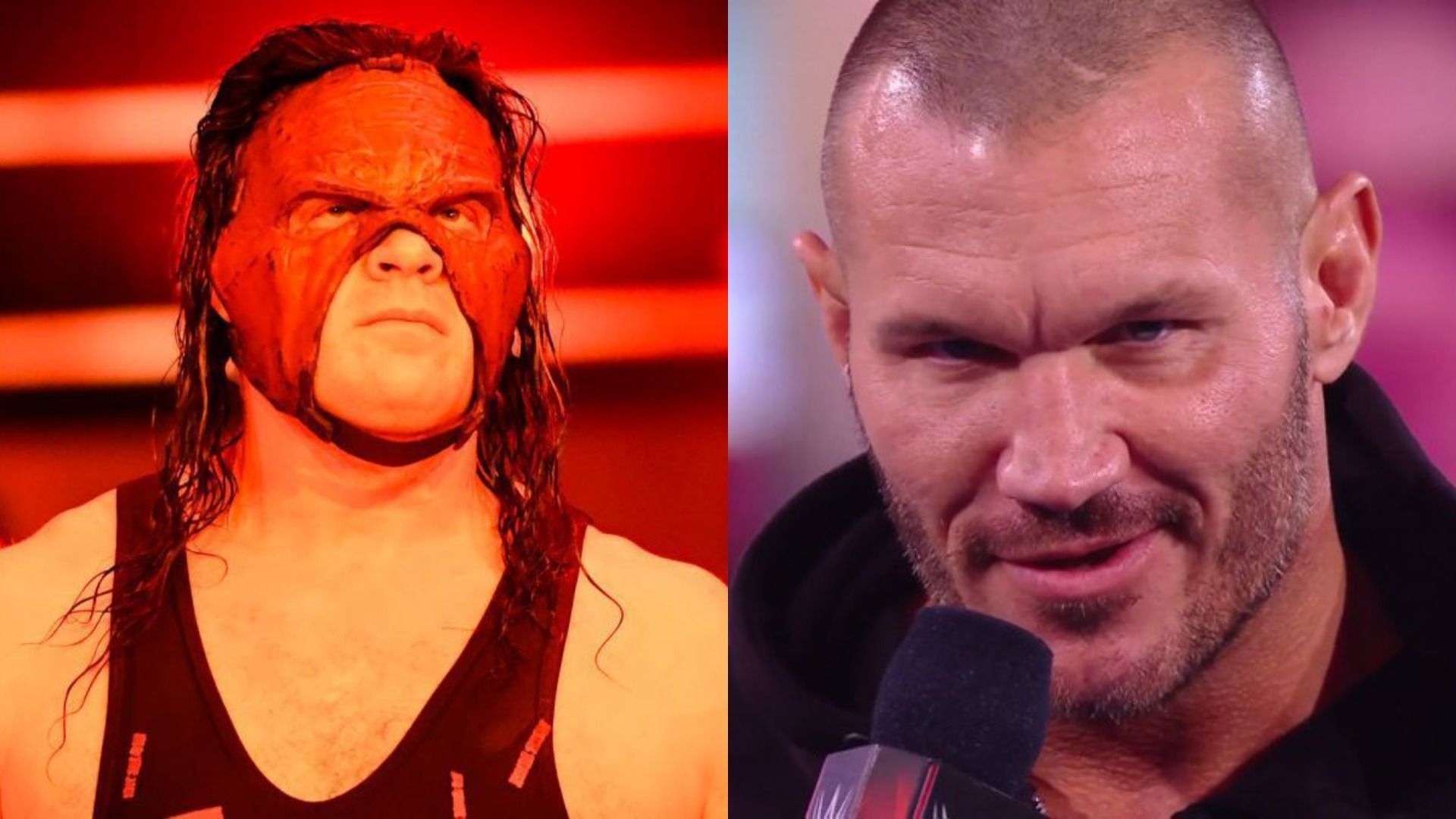 Kane (left); Randy Orton (right)