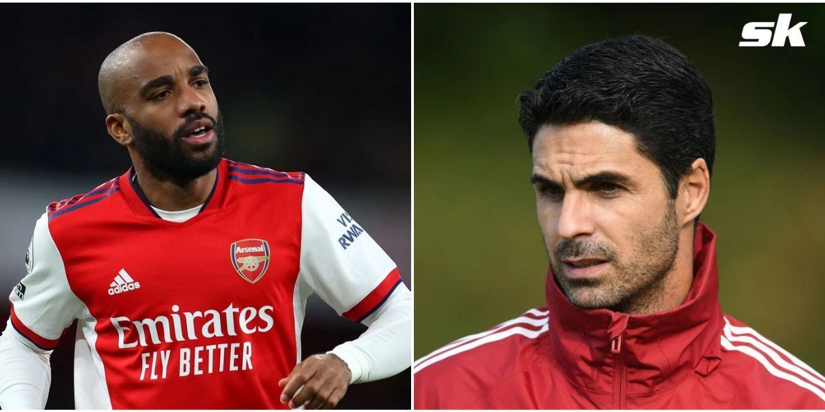 Alexandre Lacazette (left) looks set to depart Arsenal