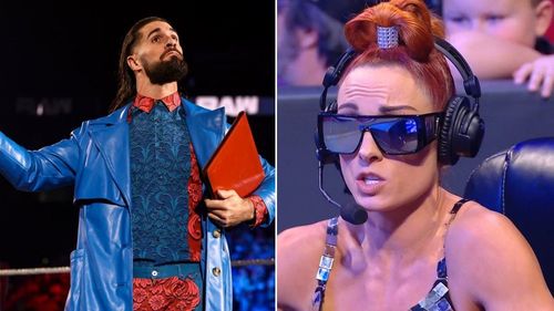 Seth Rollins and Becky Lynch on RAW this week