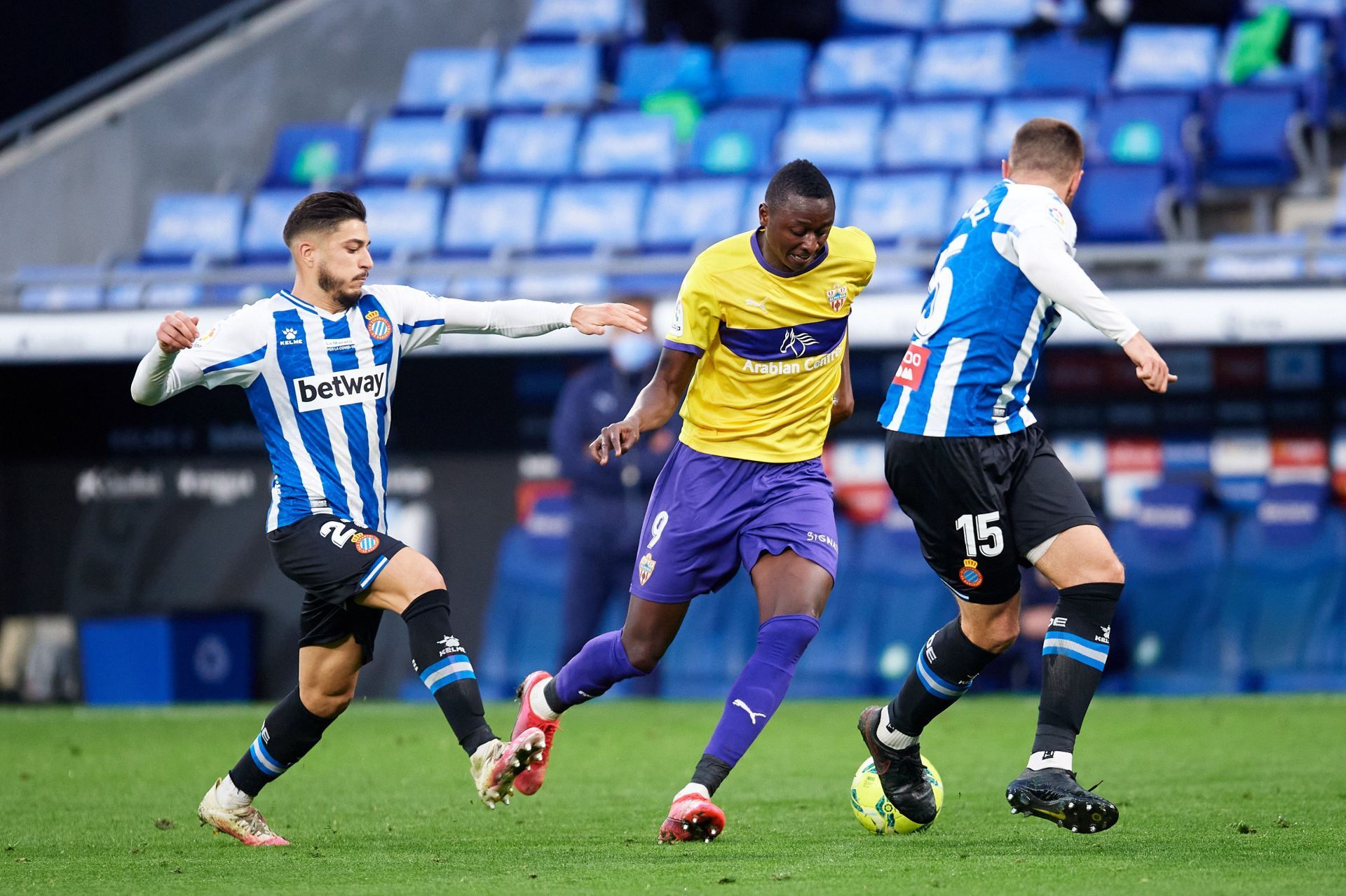 Umar Sadiq in action for Almeria