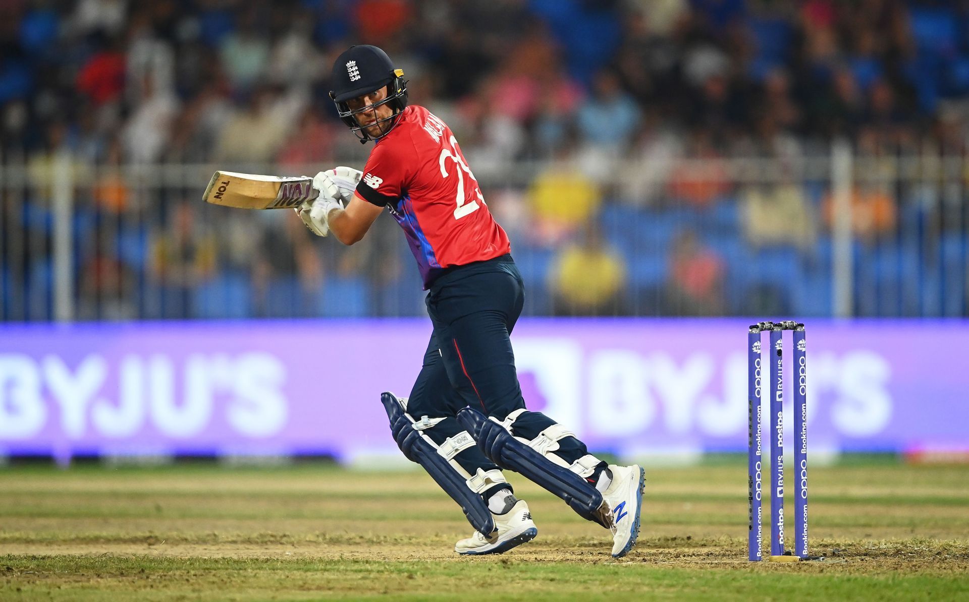 England's Dawid Malan in action during their match against South Africa.