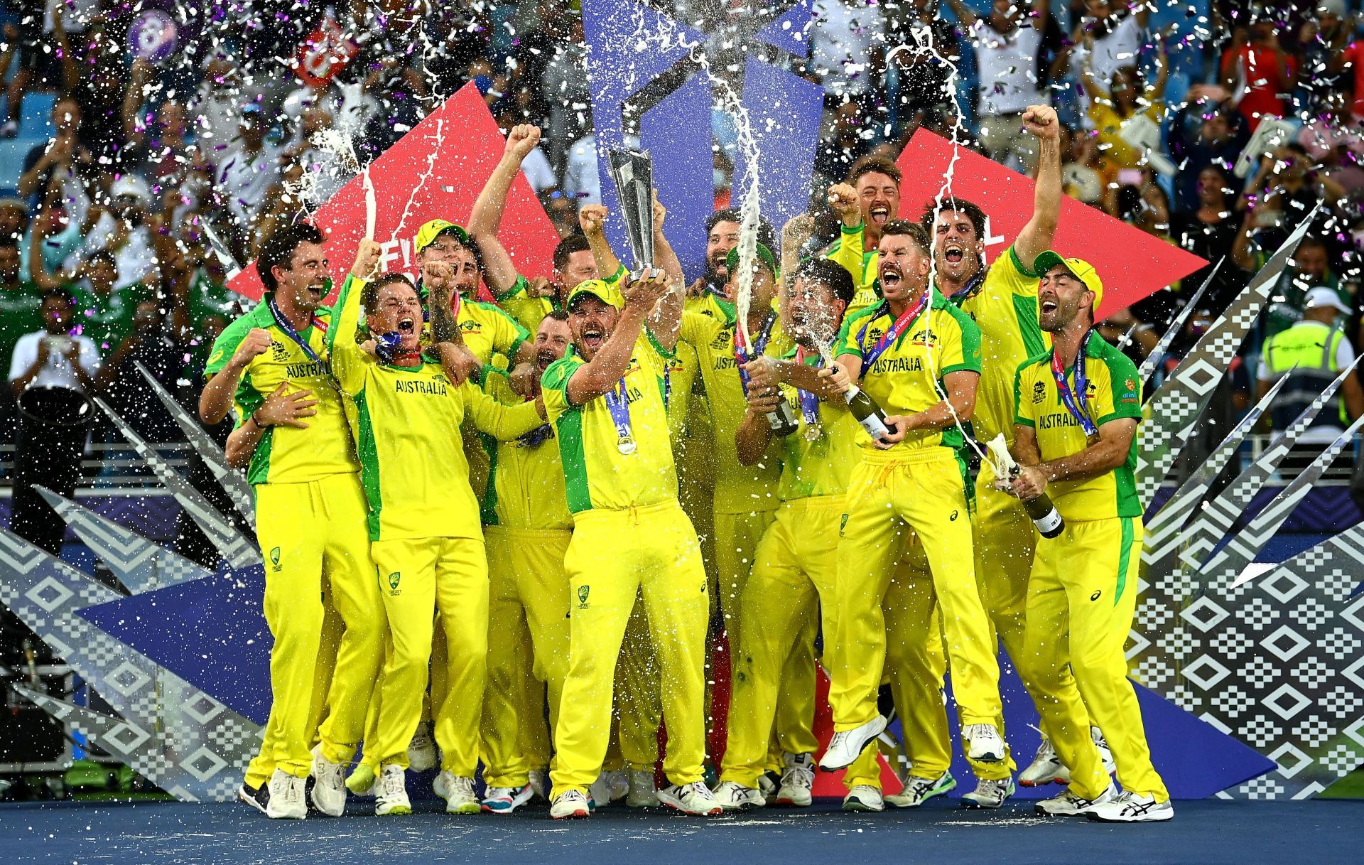 Australia were crowned champions of the ICC Men's T20 World Cup 2021